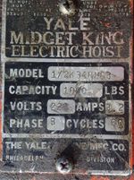 Yale Electric Hoist