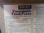 Coebilt Pneumatic Flask Press