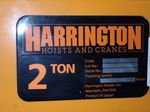 Harrington Harrington 2 Ton Hoist  Trolley