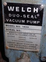 The Welch Scientific Company Vacuum Pump