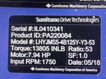 Sumitomo Sumitomo Lhyjms54b125yy353 Gear Drive