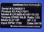 Sumitomo Sumitomo Lhyjms54c145yy3123 Gear Drive