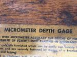 Lufkin Rule Company Micrometer Depth Gage