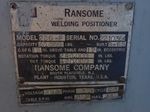 Ransome Weld Positioner