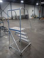 Cutterman 4 Step Rolling Warehouse Ladder