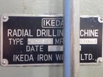 Ikeda Iron Works Ltd Radial Drilling Machine