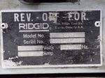 Ridgid Pipe Threader