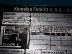Komatsu Propane Forklift