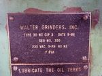 Walter Tool Grinder