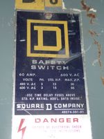 Square D  Non Fusible Disconnect