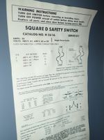 Square D  Fusible Disconnect 