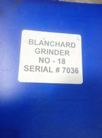 Blanchard Rotary Surface Grinder