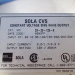 Sola Constant Voltage Sine Wave Output