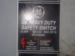 General Electric Non Fusible Disconnect