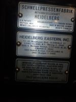Heidelberg Heidelberg Platen Press