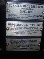 Heidelberg Heidelberg Platen Press