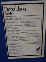 Donaldson Torit Donaldson Torit Df033 Dust Collector