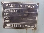 Grisetti Grisetti 800 Cylindrical Grinder