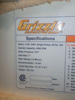 Grizzly Dual Sock Dust Collector