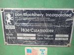 Lion Machinery Lion Machinery 1836 Cleatfolder