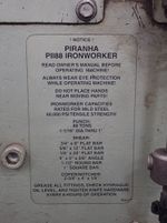 Piranha Iron Worker