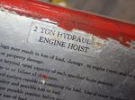  Hydraulic Engine Hoist