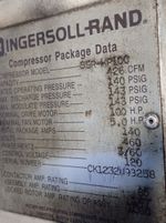Ingersollrand Ingersollrand Ssrhp100 Air Compressor
