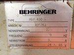 Behringer Behringer Hbp430a Horizontal Band Saw