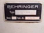 Behringer Behringer Hbp430a Horizontal Band Saw