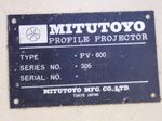 Mitutoyo Profile Projectoroptical Comparitor