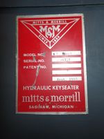 Mittas And Merrill Hydraulic Keyseater