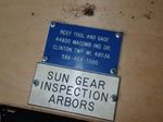 Reef Tool And Gage  Inspection Arbors