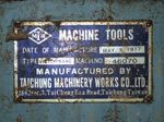 Victortaichung Machinery Works Co Lathe