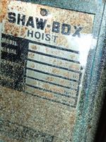 Shawbox Electric Cable Hoist