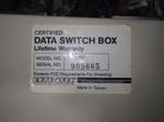 Data Spec Data Switch Box