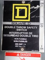 Square D Company Nonfusible Disconnect