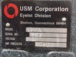 Usm Corp Eyelet Machine
