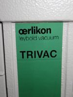 Trivac Trivac D40b D0t Vacuum Pump