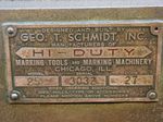 Geo T Schmidt Roll Stamp