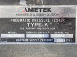 Ametek Ametek Mk100 Pneumatic Pressure Tester