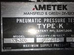 Ametek Ametek Mk100 Pneumatic Pressure Tester