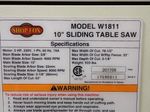 Shop Fox 10 Sliding Table Saw