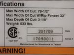 Shop Fox 10 Sliding Table Saw