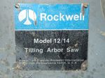 Rockwell Tilting Arbor Saw
