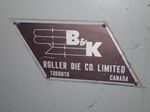 B  K Roller Die Co Straightener