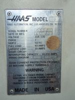 Haas Cnc Vertical Mill
