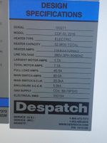 Despatch Despatch Cdfsl2016 Conveyorized Drying Furnace