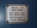 Cincinnati Cincinnati 90cbx8ft Press Brake