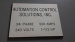 Automation Control Solutions Automation Control Solutions Salt Bath Line