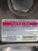 Banjo Centrifugal Pump